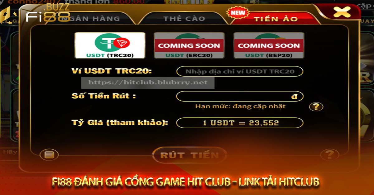 Cách rút tiền hit club
