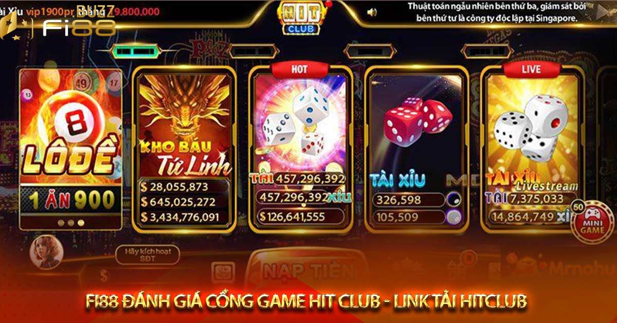 Điểm danh các game hot trend ở hit club