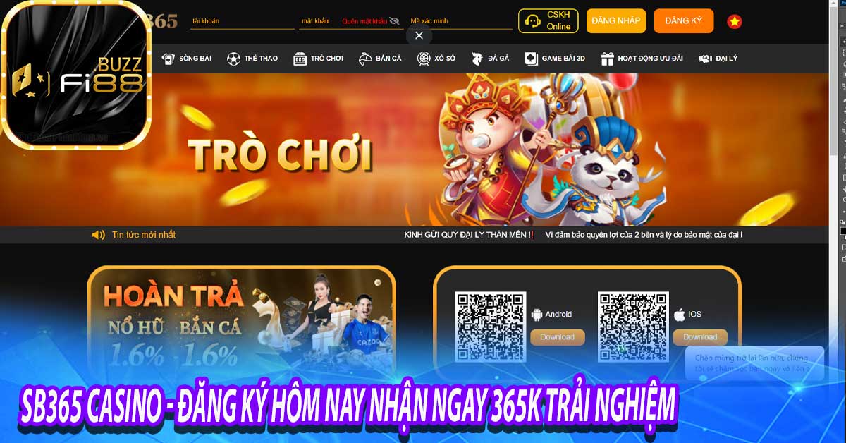 Sb365 casino cung cấp bất cứ loại game cá cược gi?