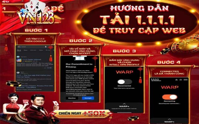 Các bước cơ bản để có thể tải app vn123 về điện thoại