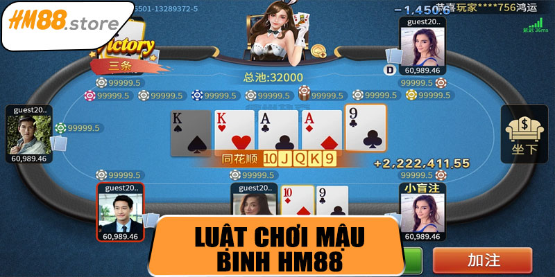 Luật chơi Mậu Binh HM88 cơ bản