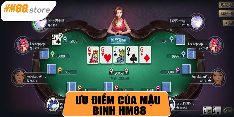 Ưu điểm của Mậu Binh HM88